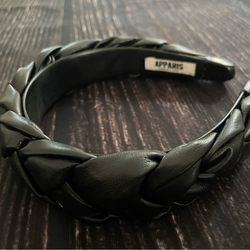 Apparis faux leather braided headband